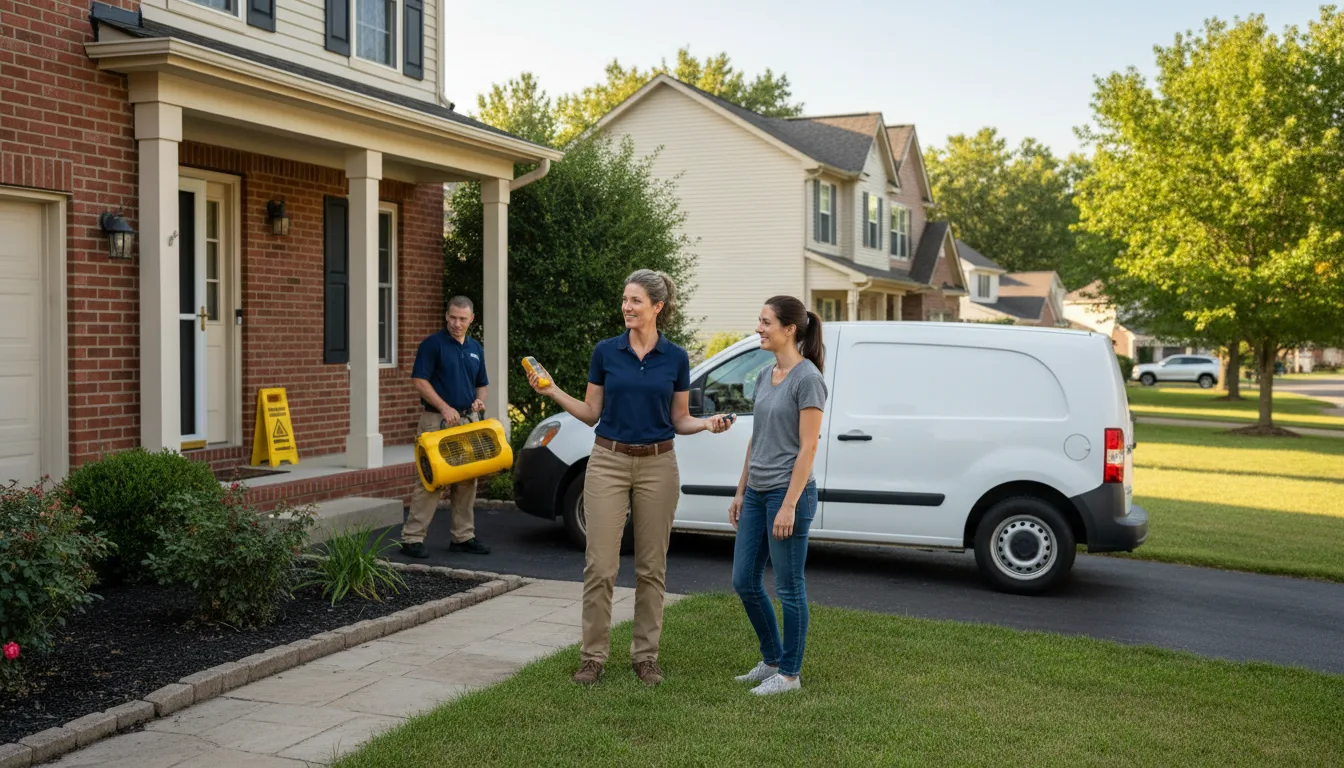 Water restoration image for Home Water Damage Repair in Chatfield, TX
